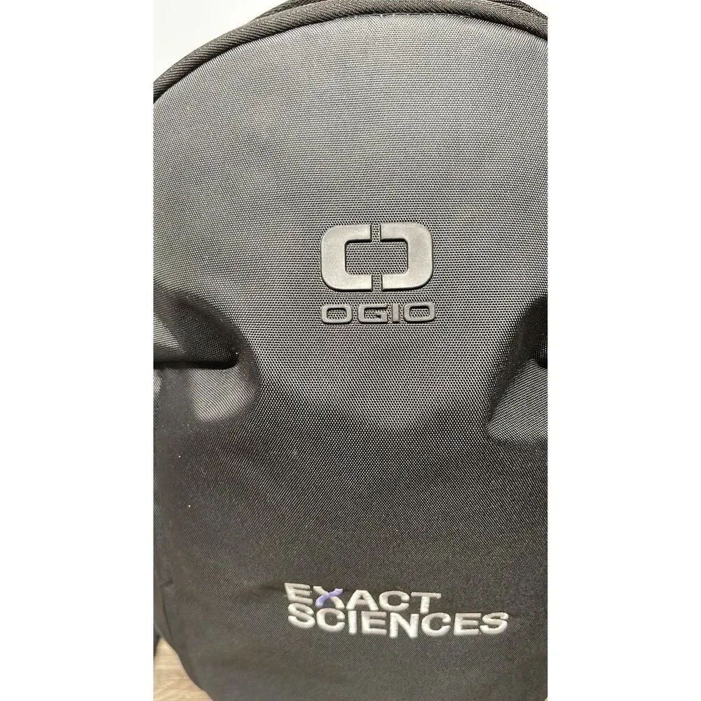 OGIO Black  Laptop‎ Backpack Travel Work School Bag Exact Sciences Logo On Front